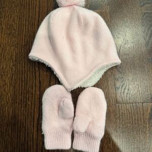 Primary baby cozy hat and mittens set 12-24months